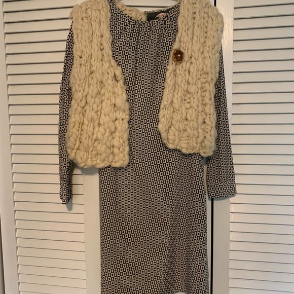 Moncollet blue and white dress - Picture 4 of 6